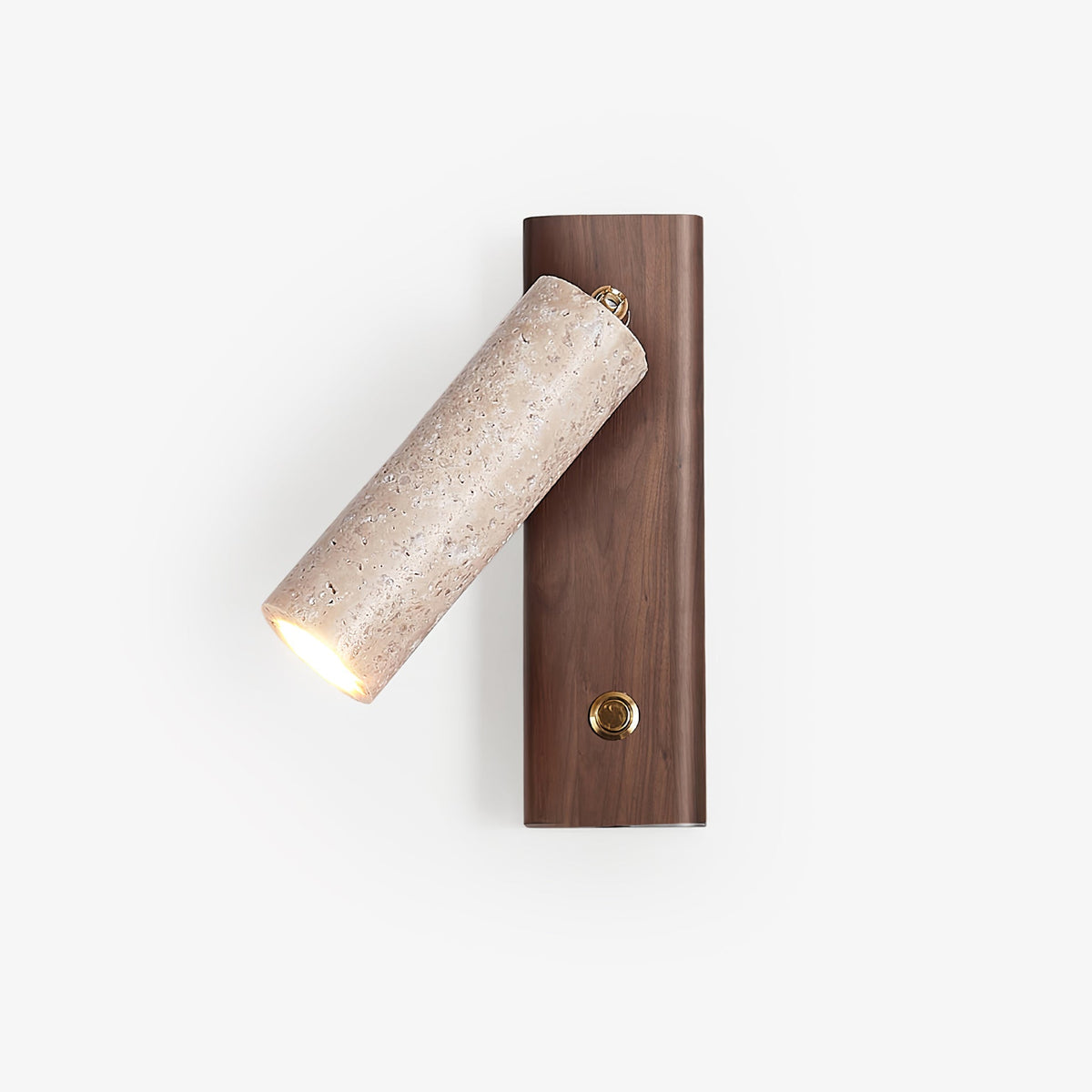 Lustra Torch Travertine Wall Lamp 1.9 in Dia - Tianguang Alabaster Lighting