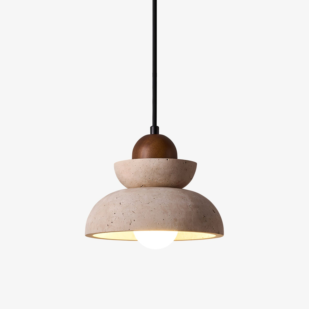 Zenith Tier Travertine Pendant Lamp - Tianguang Alabaster Lighting