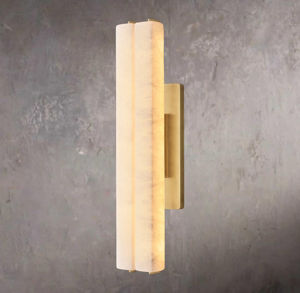 Audubon Ivory Dual Alabaster Wall Sconce - Tianguang Alabaster Lighting