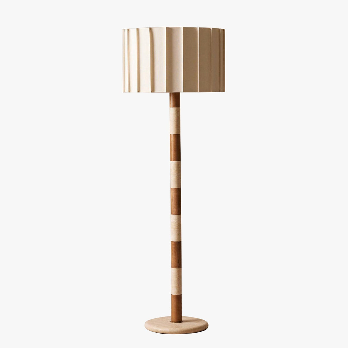 Travertine Striped Floor Lamp - Tianguang Alabaster Lighting