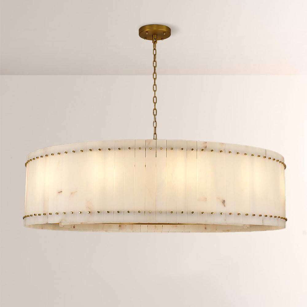 Aurelix Alabaster Round Chandelier - Tianguang Alabaster Lighting