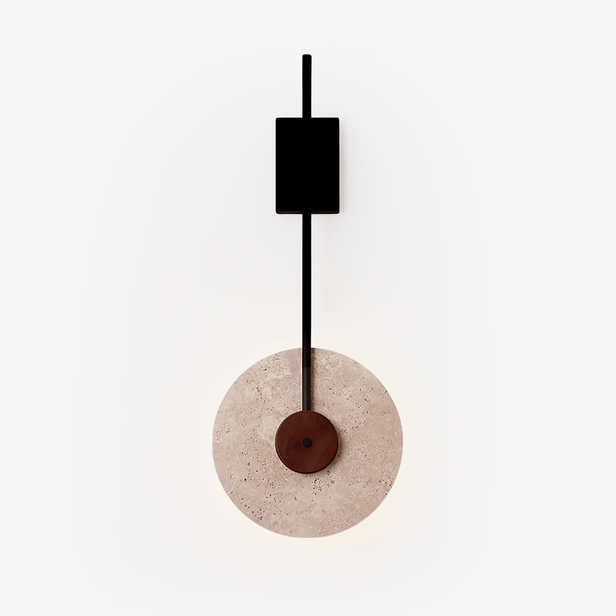 Disc Travertine Wall Lamp - Tianguang Alabaster Lighting