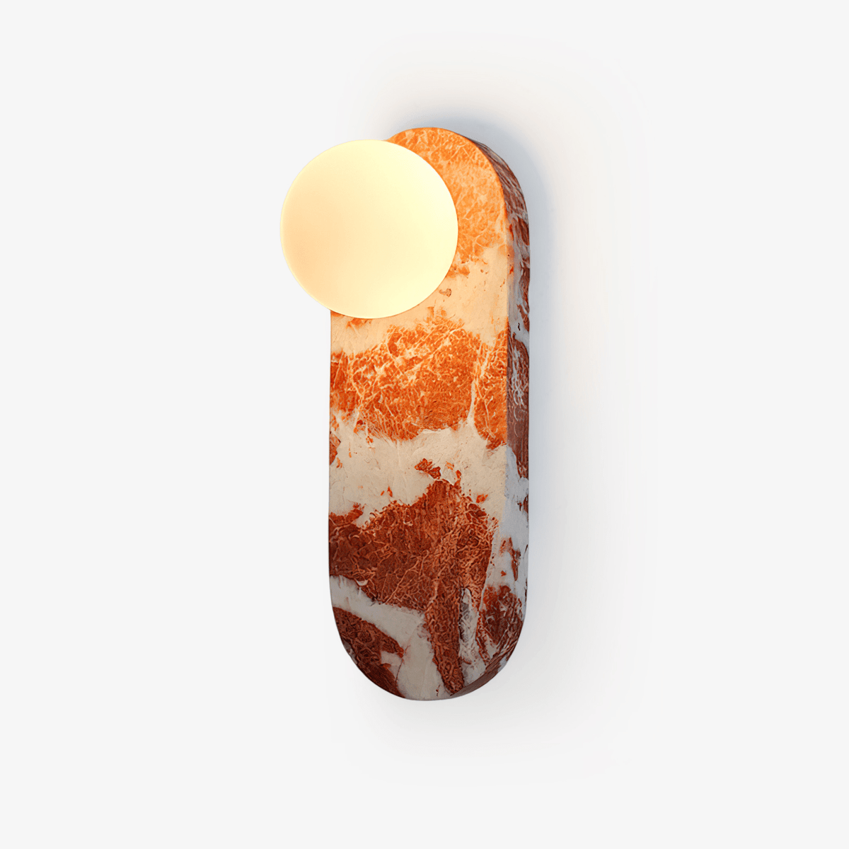 Lucie Marble Wall Lamp 10 cm W x 27 cm H - Tianguang Alabaster Lighting