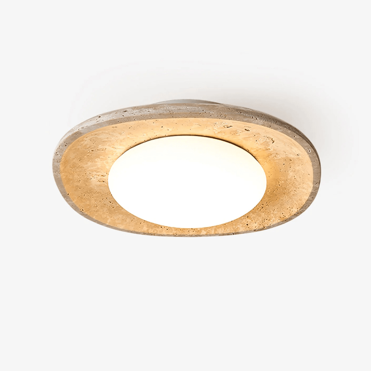 Luma Travertine Ceiling Light - Tianguang Alabaster Lighting