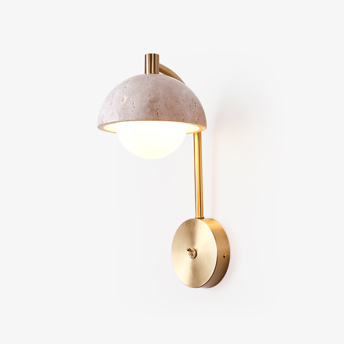 Vellum Travertine Wall Lamp - Tianguang Alabaster Lighting