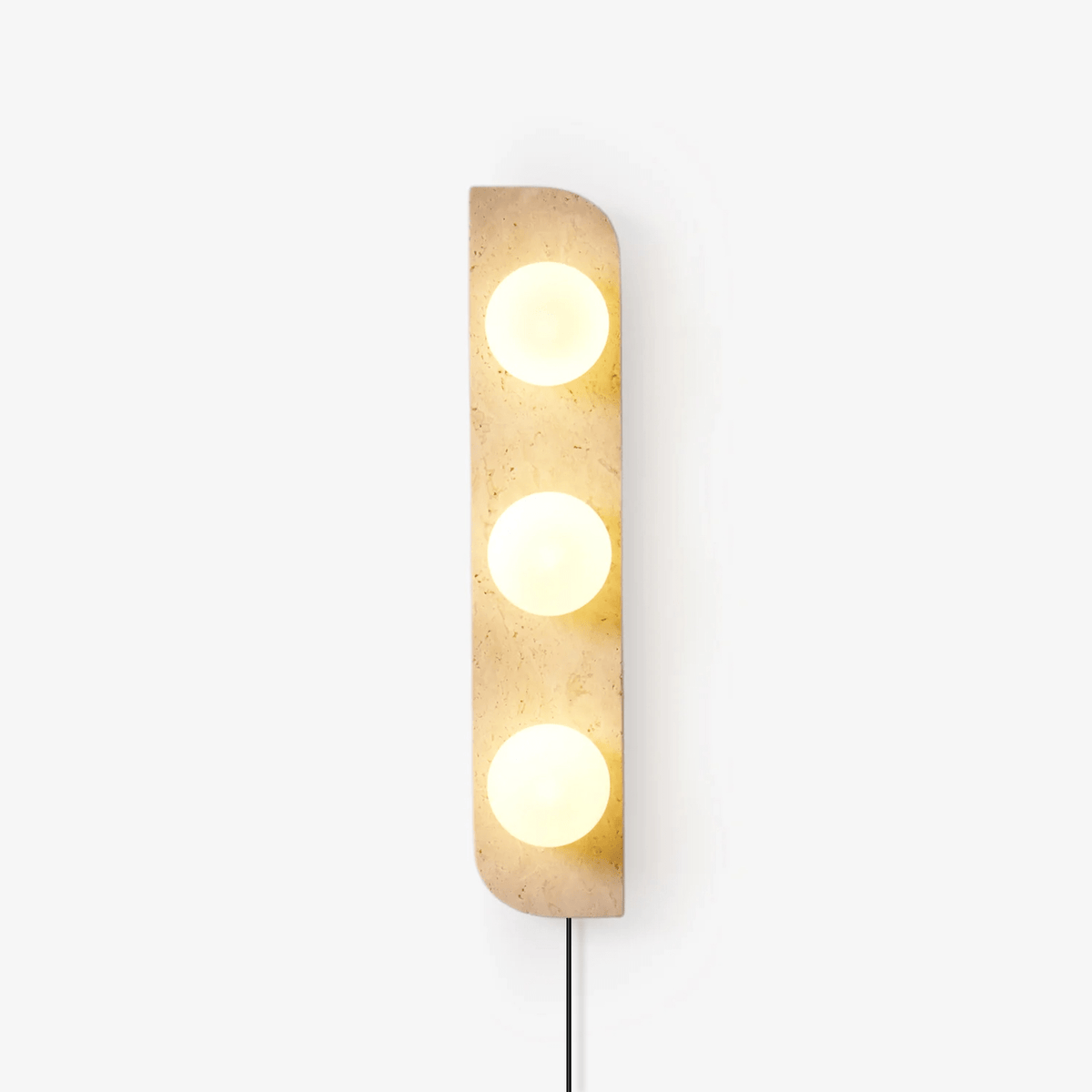 Elysian Travertine Plug-in Wall Light - Tianguang Alabaster Lighting