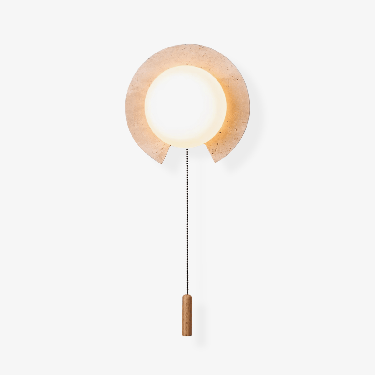Solclip Travertine Wall Light - Tianguang Alabaster Lighting