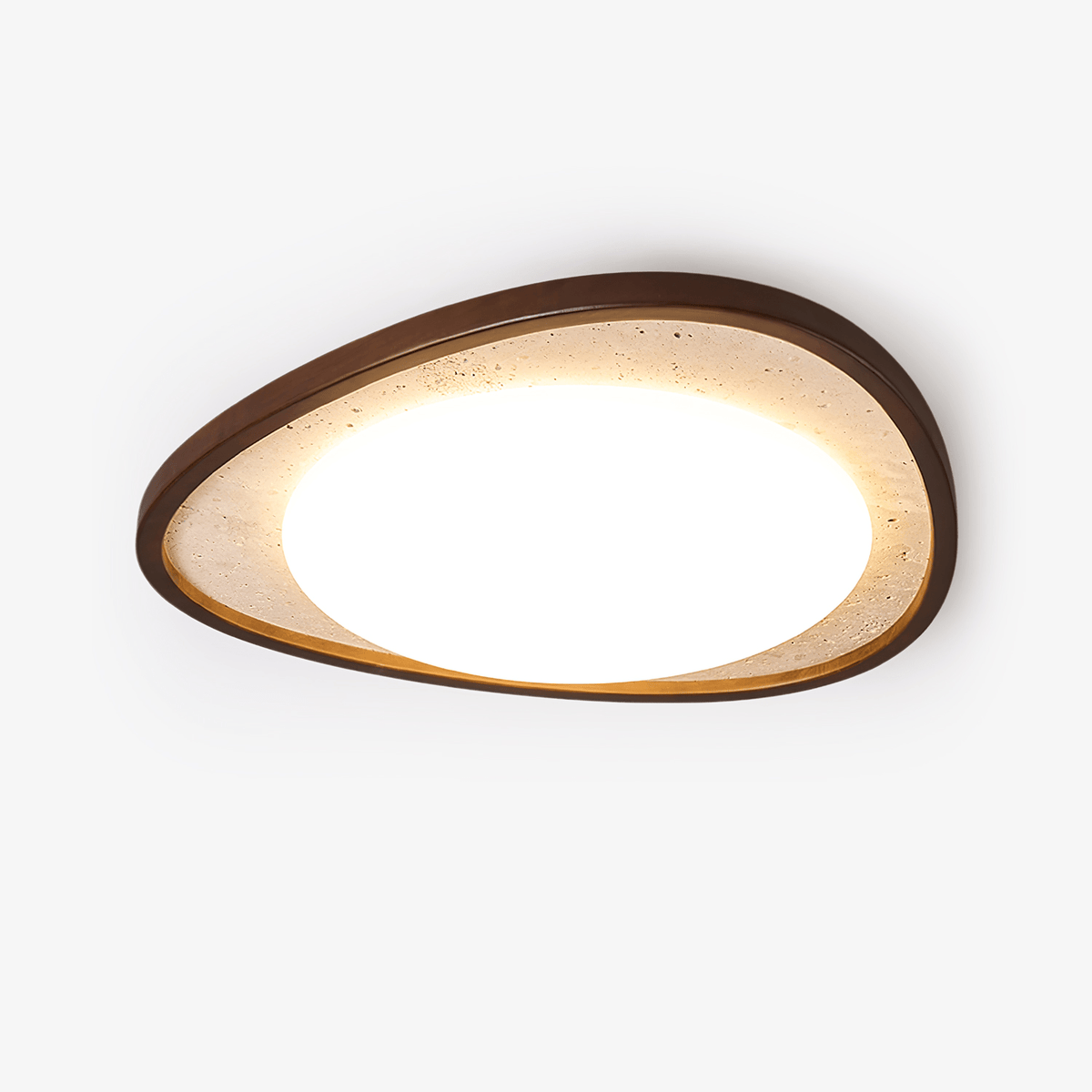 Lunaro Moonstone Travertine Ceiling Light - Tianguang Alabaster Lighting