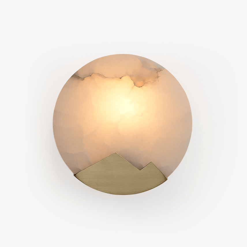 Lasterba Alabaster Wall Lamp 7.9 in Dia - Tianguang Alabaster Lighting