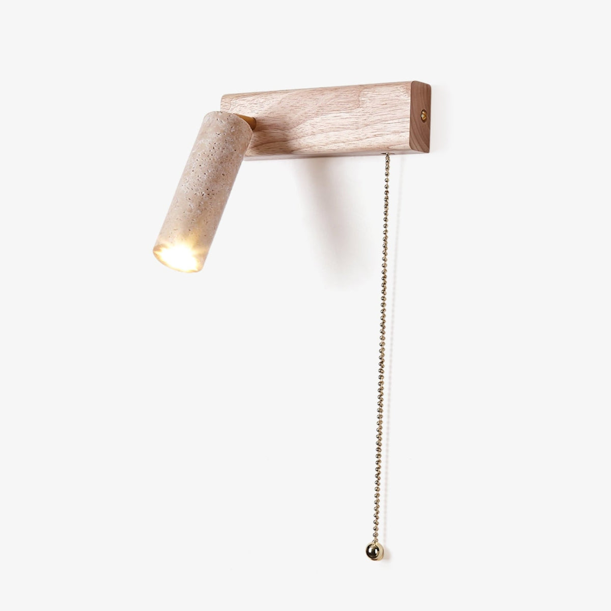 Terra Beam Pull Travertine Wall Light - Tianguang Alabaster Lighting