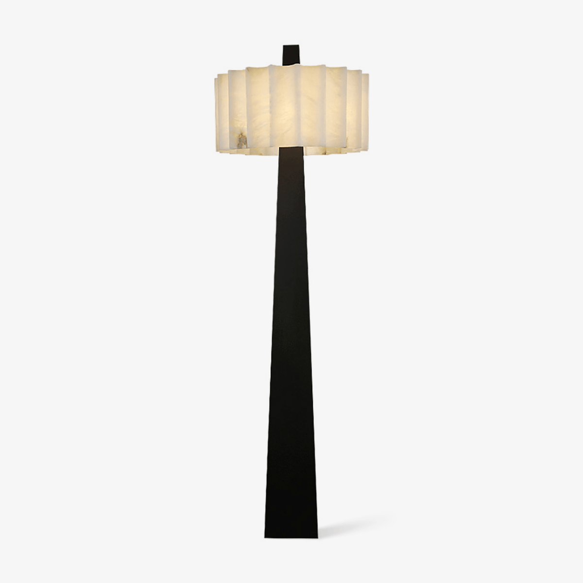 Origami Pleat Alabaster Floor Lamp - Tianguang Alabaster Lighting