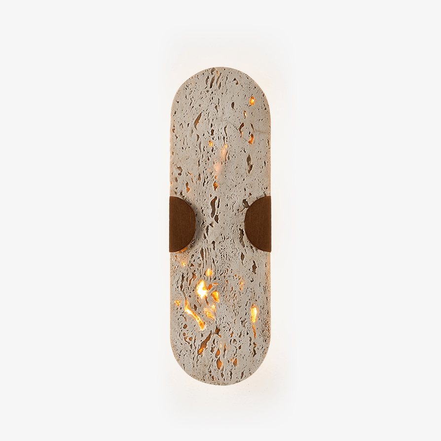 Arvyn Travertine Wall Lamp - Tianguang Alabaster Lighting