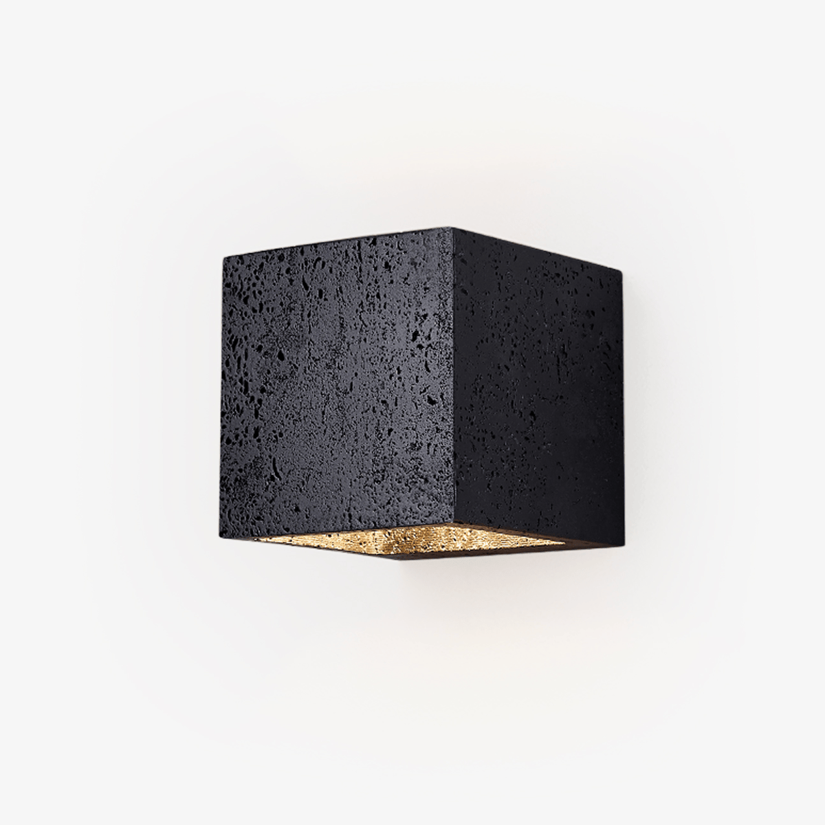 Vulcanis Cube Travertine Wall Lamp - Tianguang Alabaster Lighting