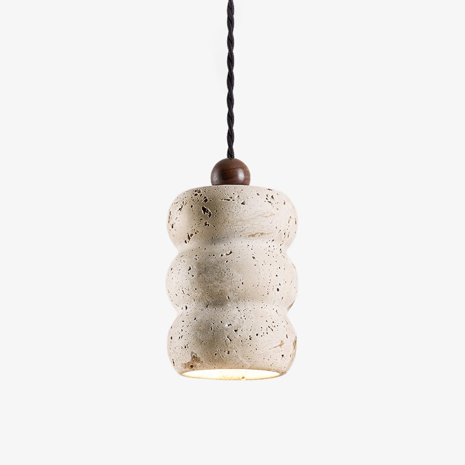 Dune Pebble Travertine Pendant Light - Tianguang Alabaster Lighting