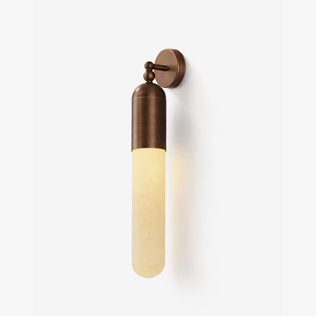 Alabaster Sculpted Tube Wall Sconce - Tianguang Alabaster Lighting