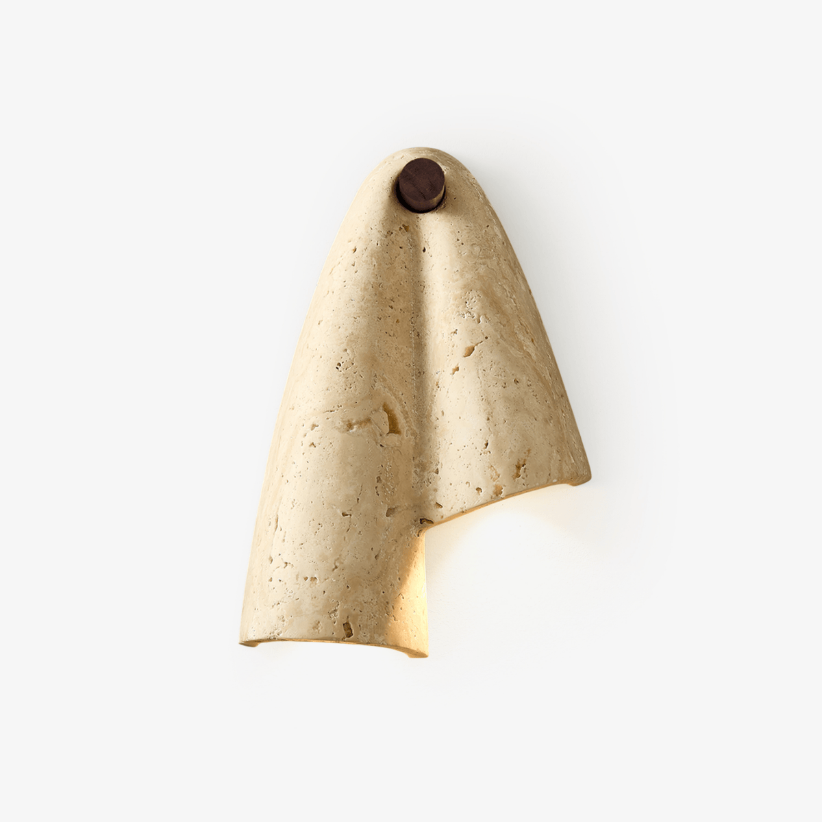 Velo Draped Stone Travertine Sconce - Tianguang Alabaster Lighting