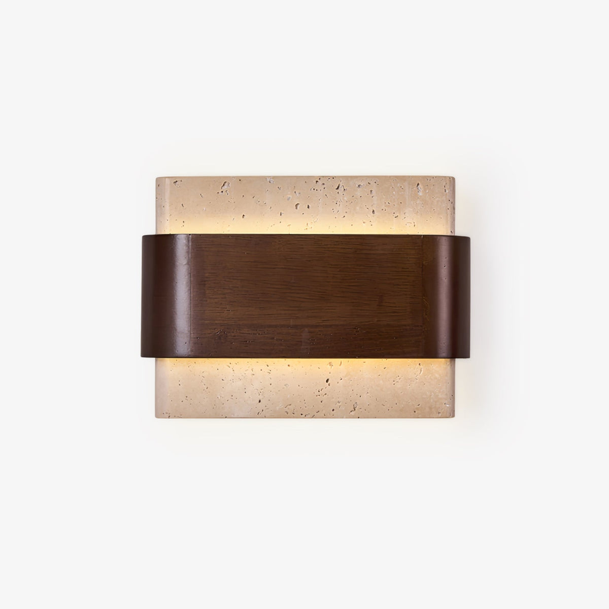 Terra Lumen Travertine Wall Sconce - Tianguang Alabaster Lighting