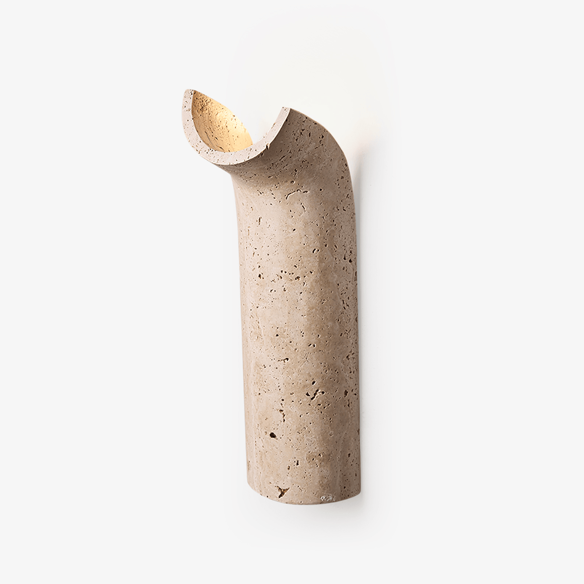 Cove Rise Travertine Wall Sconce - Tianguang Alabaster Lighting