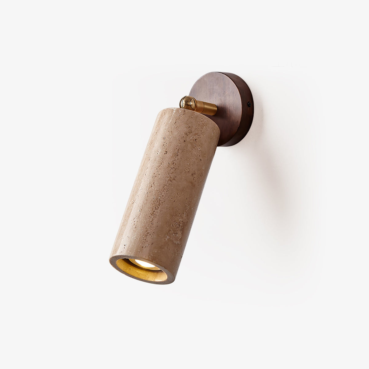 Milo Travertine Wall Spotlight Wall Sconce - Tianguang Alabaster Lighting