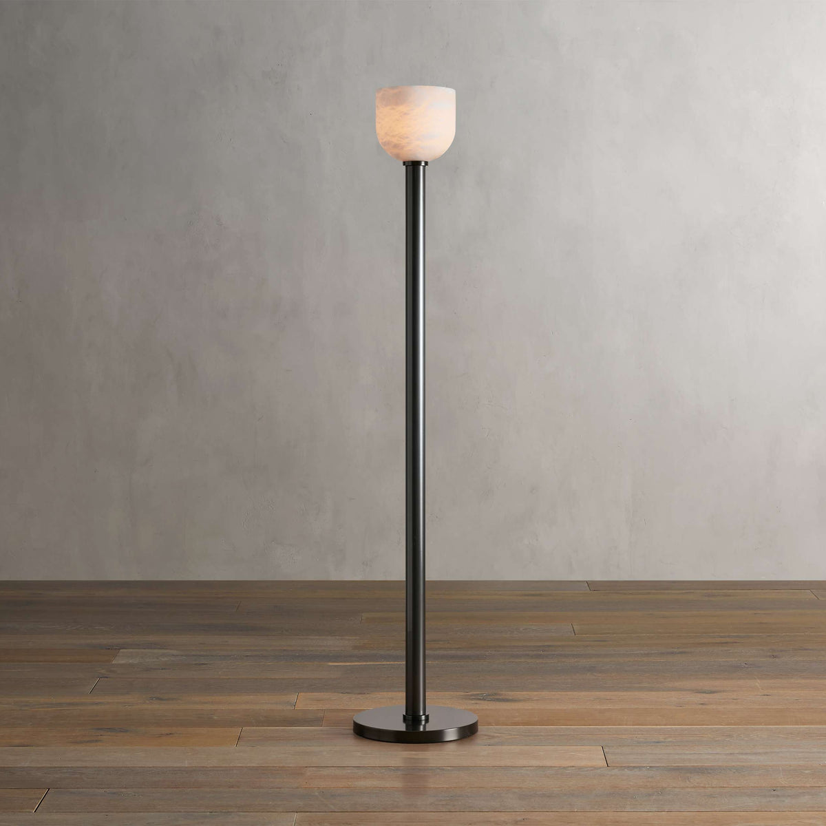 Ansley Alabaster Floor Lamp - Tianguang Alabaster Lighting