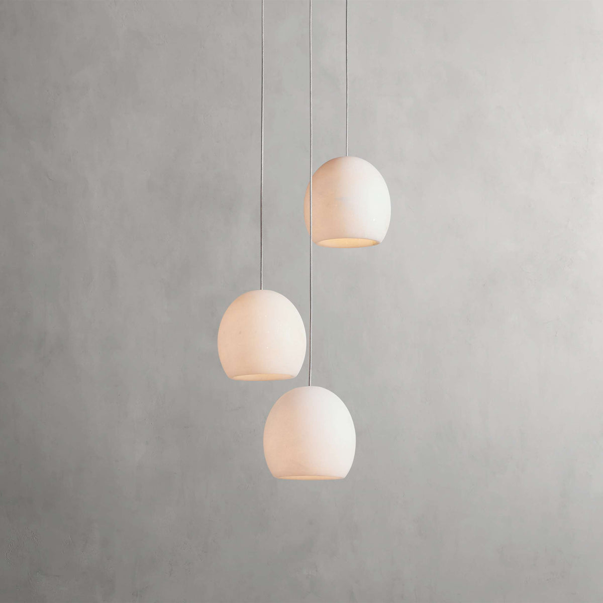 Arica Round Alabaster Chandelier 5 in Dia - Tianguang Alabaster Lighting