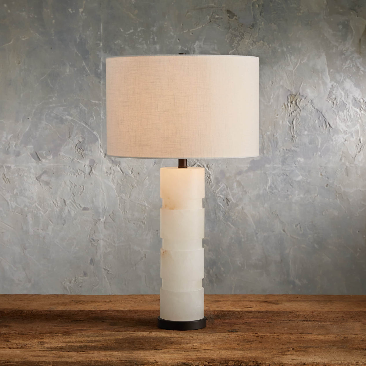 Novalie Alabaster Table Lamp - Tianguang Alabaster Lighting