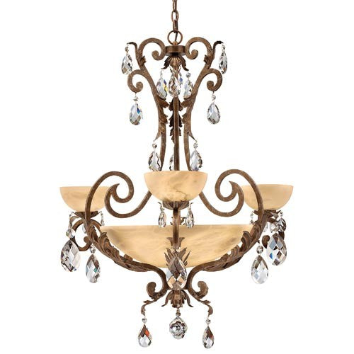 Barcelona French Marble Center Bowl Chandelier - Tianguang Alabaster Lighting