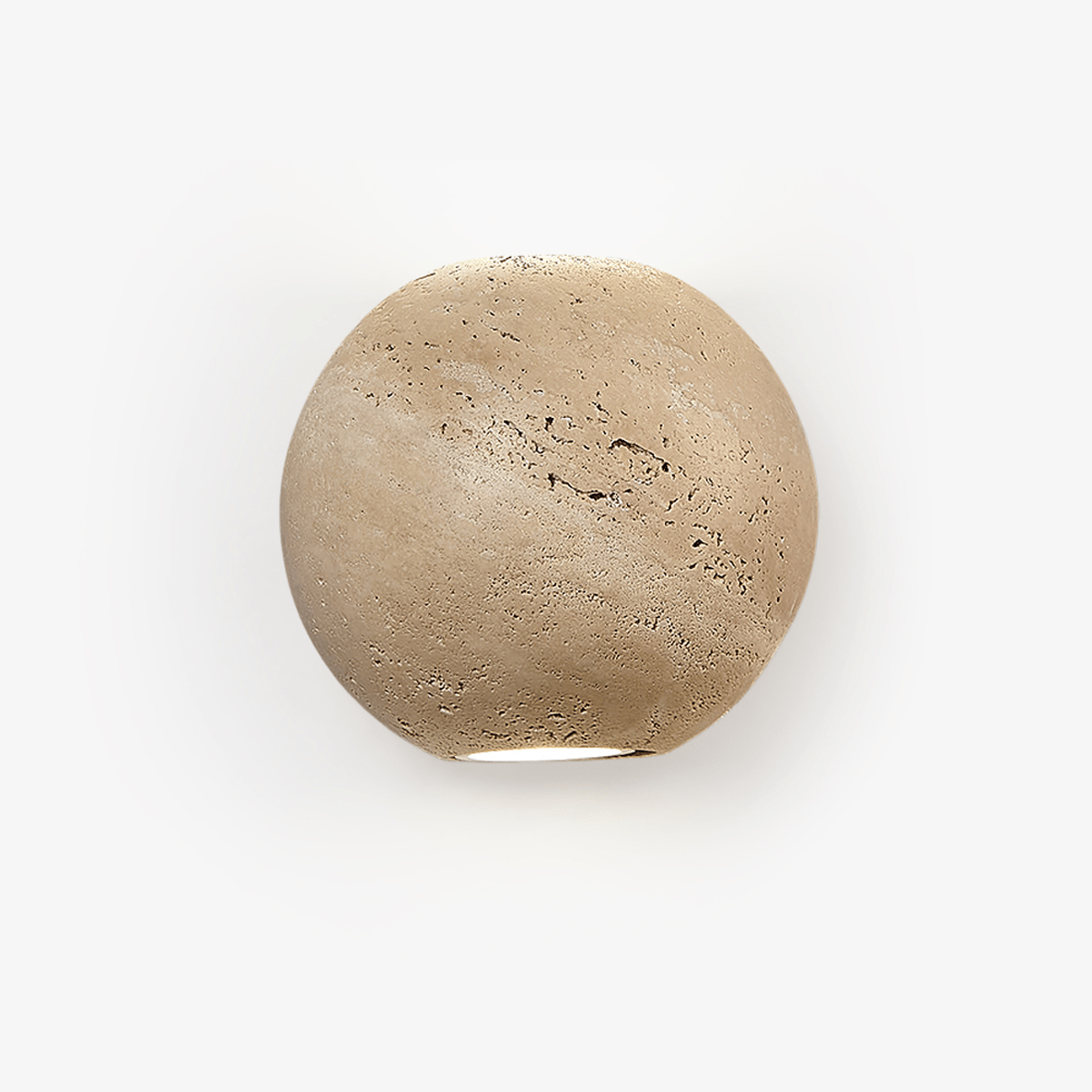Travertine Globe Wall Sconce - Tianguang Alabaster Lighting