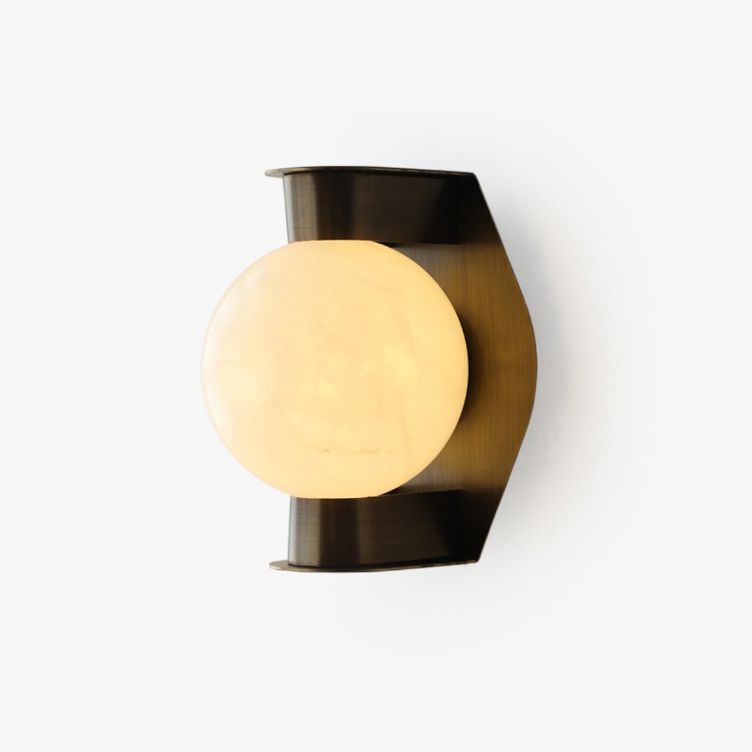Alabaster Orb Alabaster Sconce - Tianguang Alabaster Lighting