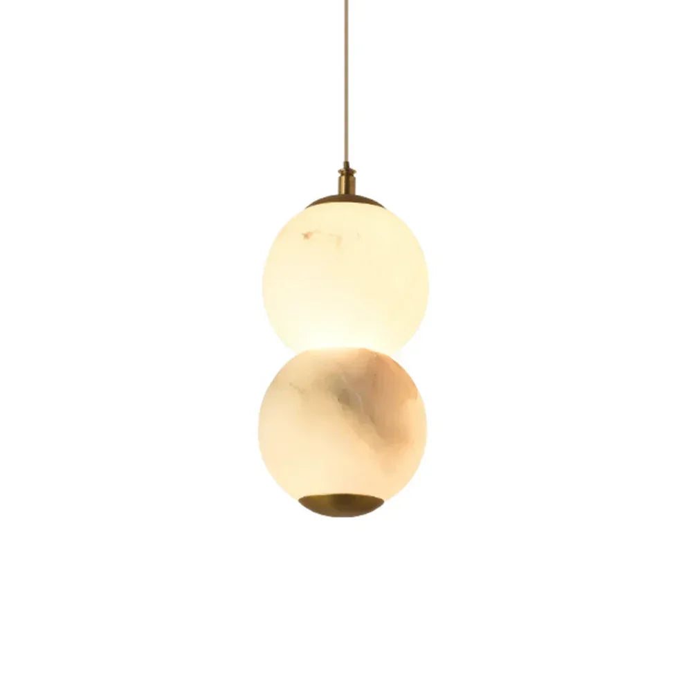 Alabaster Pearl Pendant Light - Tianguang Alabaster Lighting