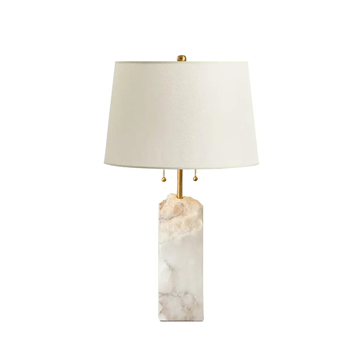Alabaster Raw Fbric Table Lamp - Tianguang Alabaster Lighting