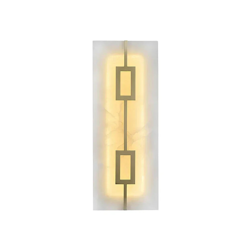 Alabaster Square Rectangular Wall Light - Tianguang Alabaster Lighting
