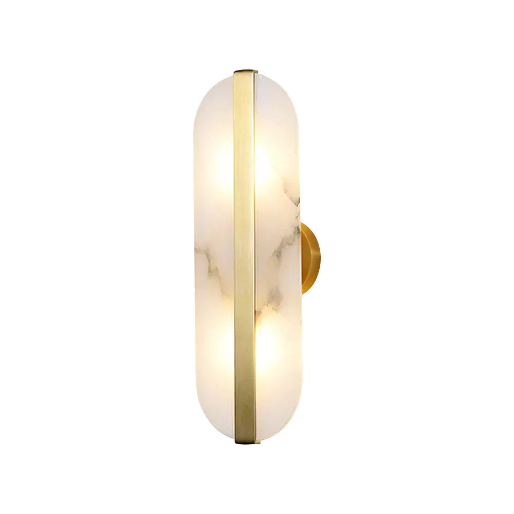 Alabaster Stone Brass Wall Lamp - Tianguang Alabaster Lighting