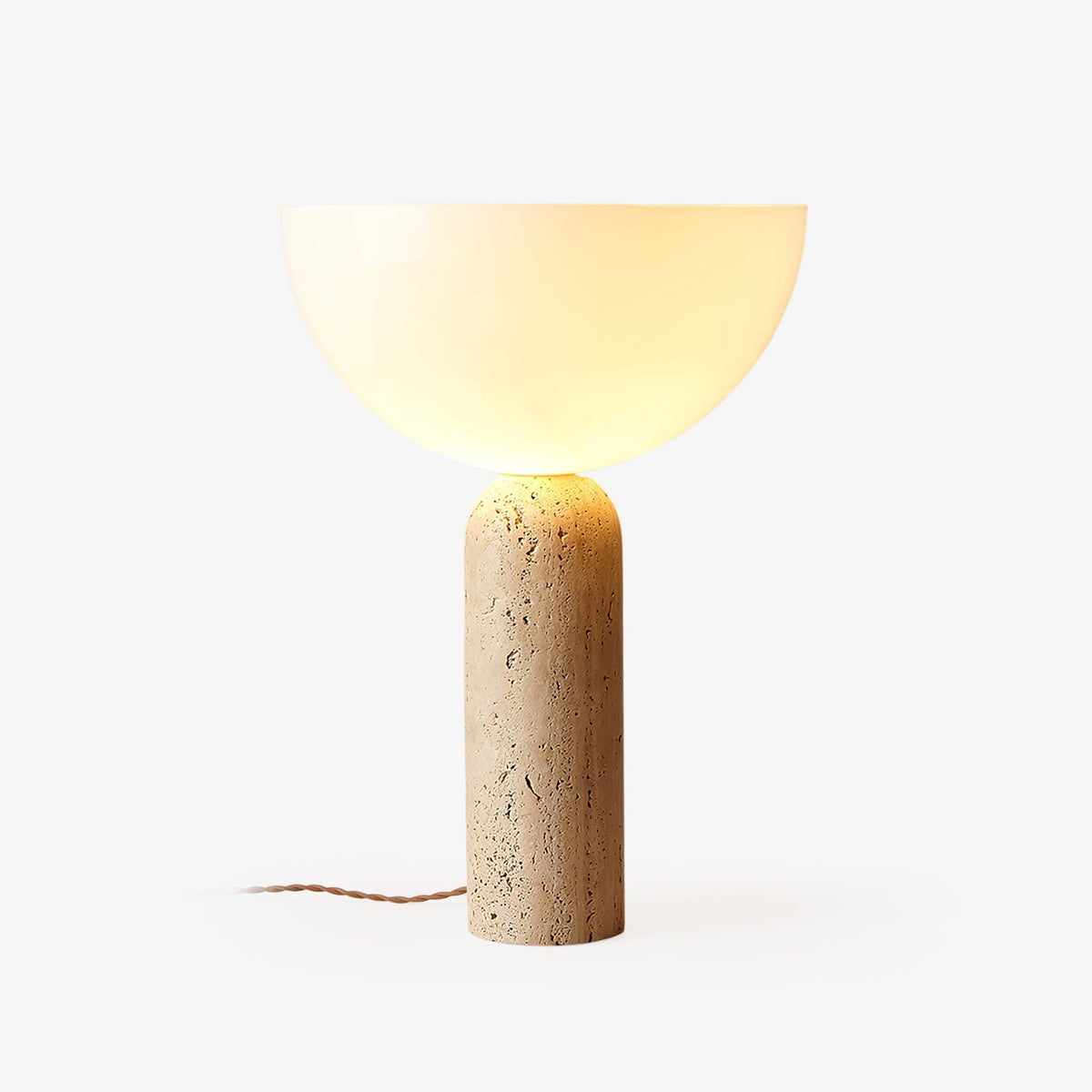 Alto Travertine Table Lamp - Tianguang Alabaster Lighting