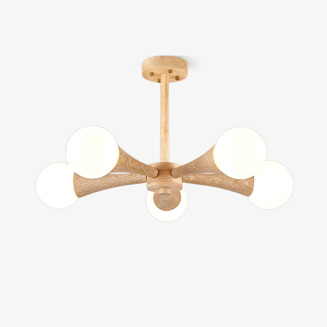 Arbor Travertine Chandelier - Tianguang Alabaster Lighting