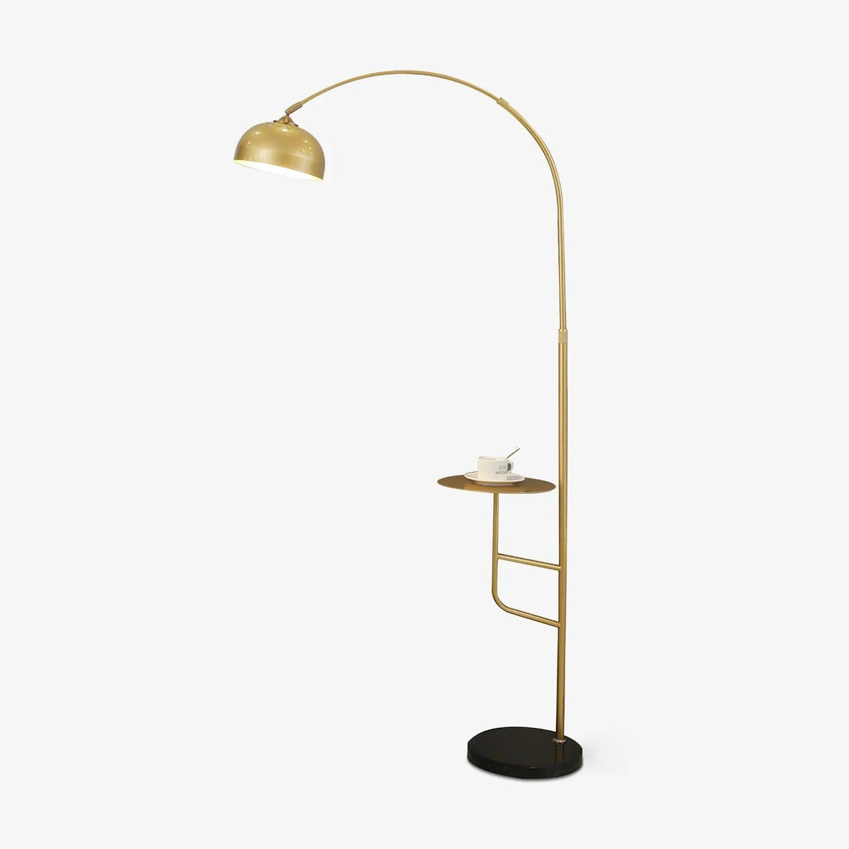 Arc Bell Marble Floor Lamp 28 cm Dia - Tianguang Alabaster Lighting