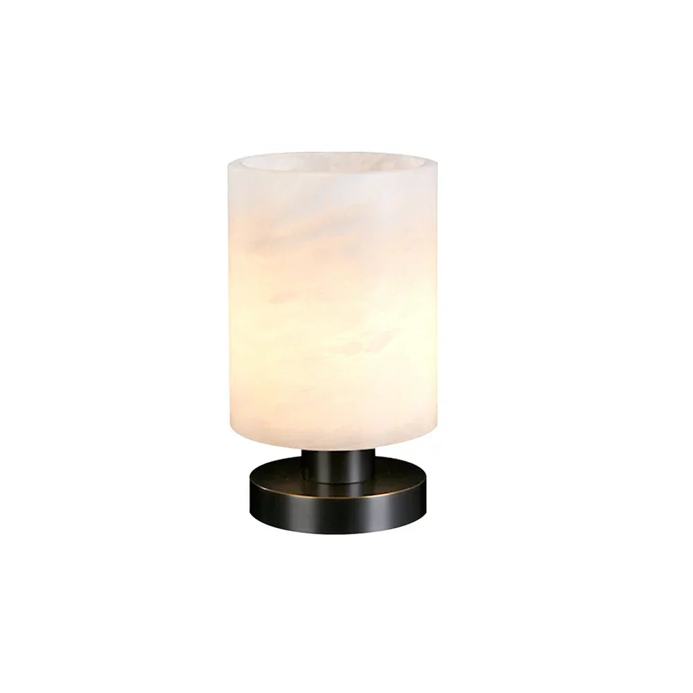 Minimalist Cylindrical Alabaster Table Lamp - Tianguang Alabaster Lighting