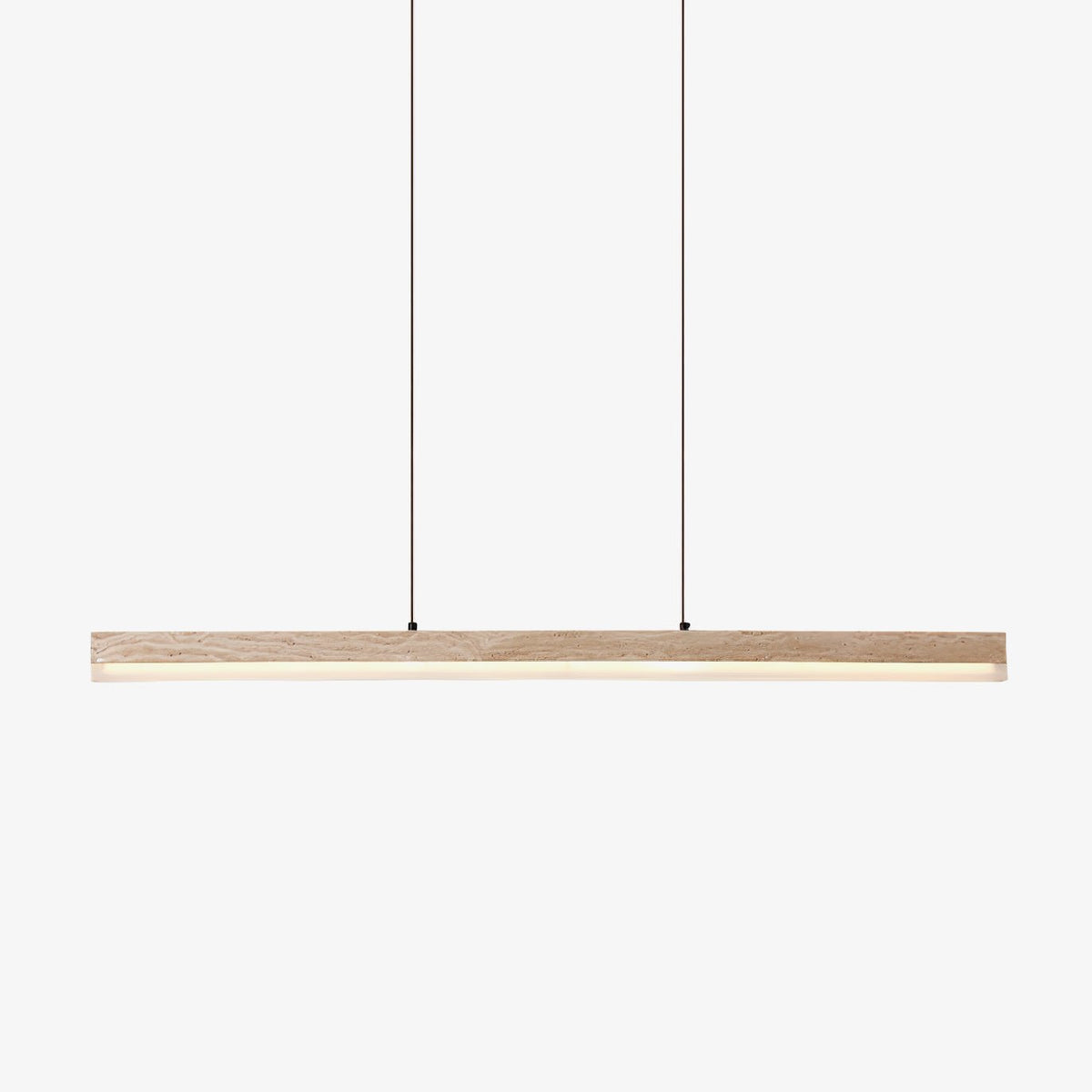 Ecliptic Beam Travertine Pendant Lamp 47.2 in Dia - Tianguang Alabaster Lighting