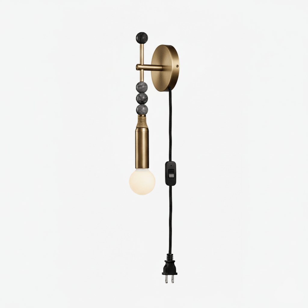 Toam Plug-in Marble Wall Lamp - Tianguang Alabaster Lighting