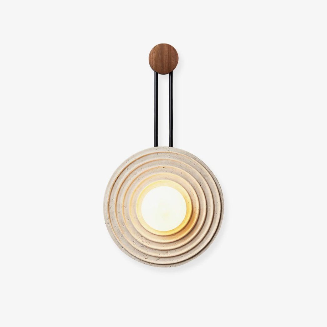 Growth Ring Travertine Wall Light Wall Lamp - Tianguang Alabaster Lighting