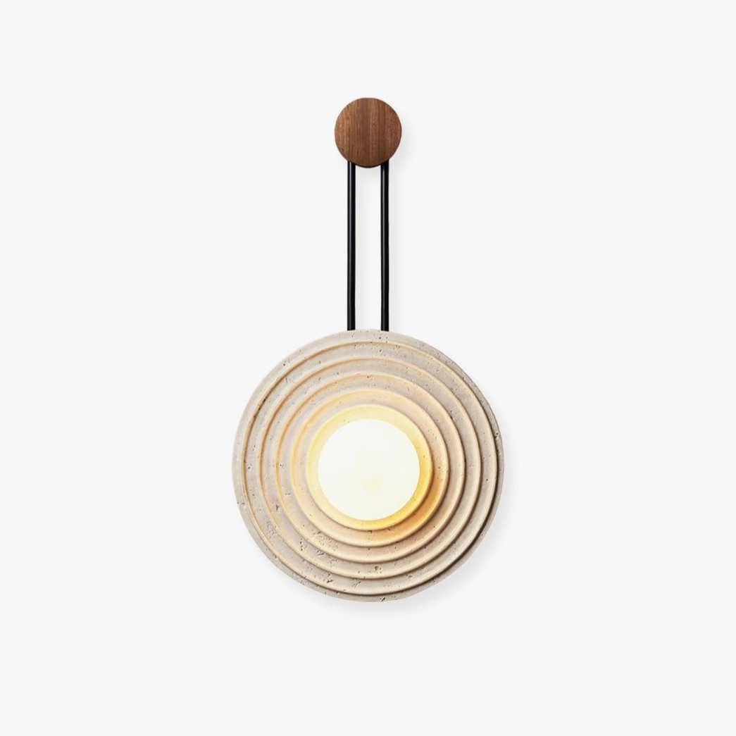 Growth Ring Travertine Wall Lamp - Tianguang Alabaster Lighting