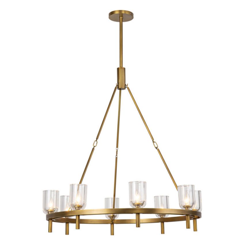 Harmonie Round Alabaster Chandelier 36" - Tianguang Alabaster Lighting