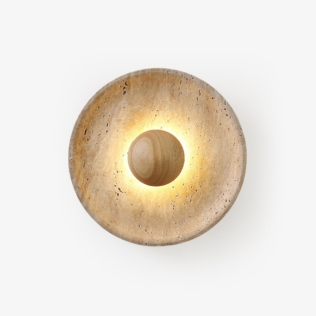 Halo Travertine Wall Light - Tianguang Alabaster Lighting