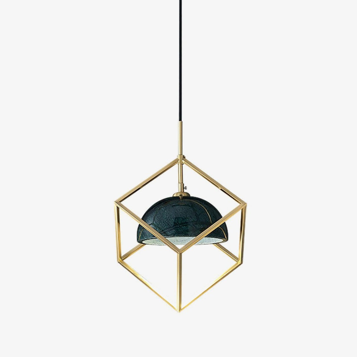 Lantern Square Marble Pendant Lamp 15 cm Dia - Tianguang Alabaster Lighting