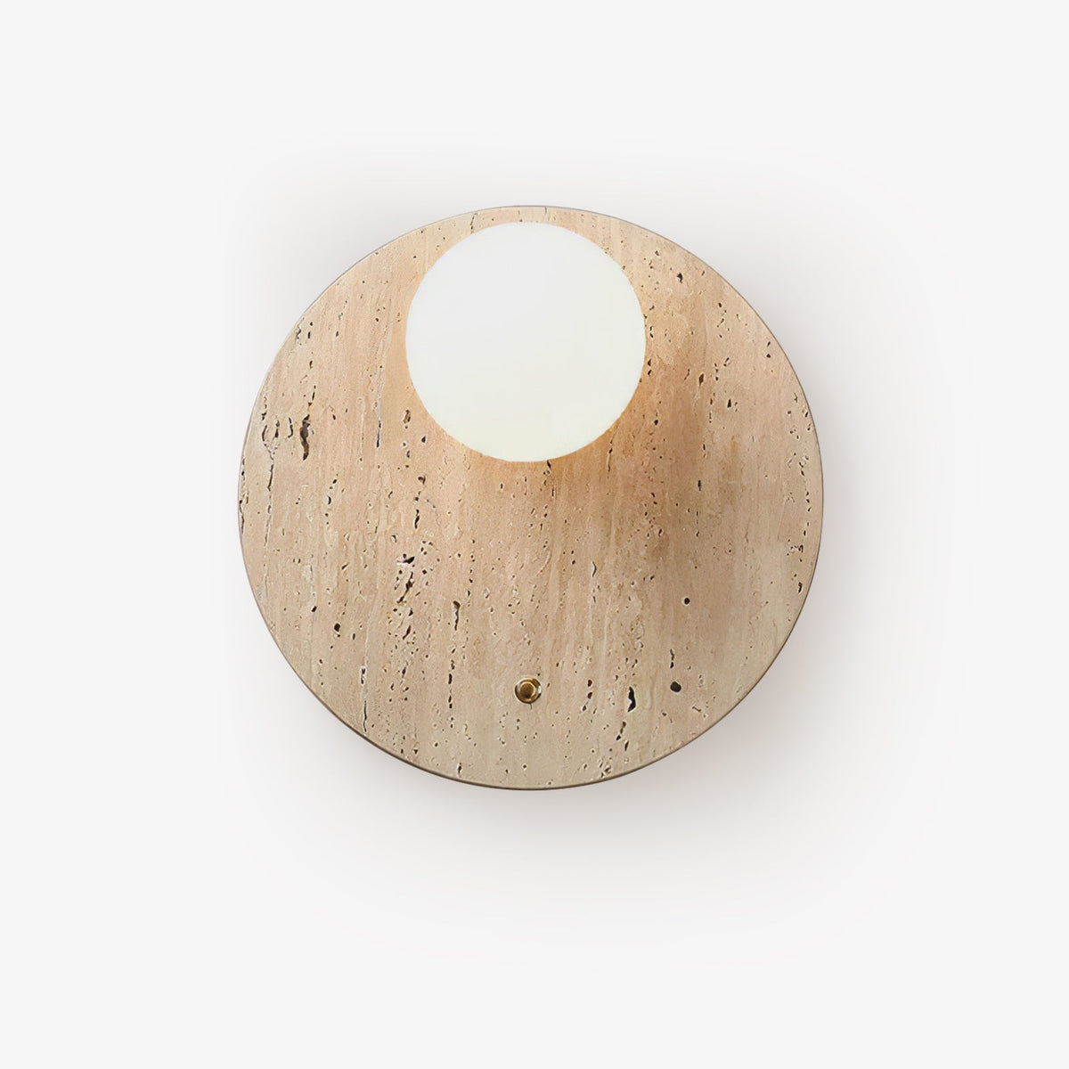 Luna Travertine Wall Sconce - Tianguang Alabaster Lighting