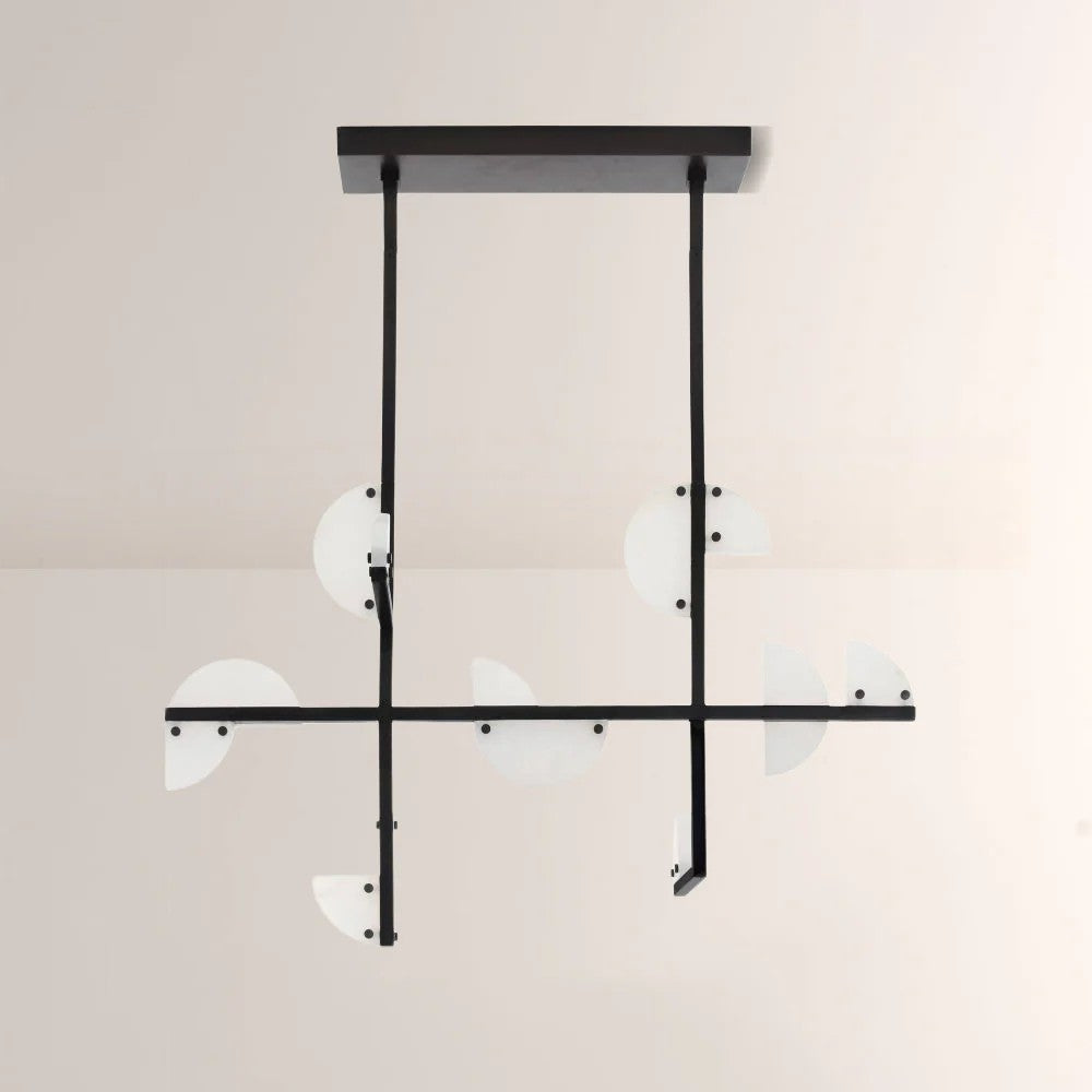 Norana Linear Alabaster Chandelier - Tianguang Alabaster Lighting