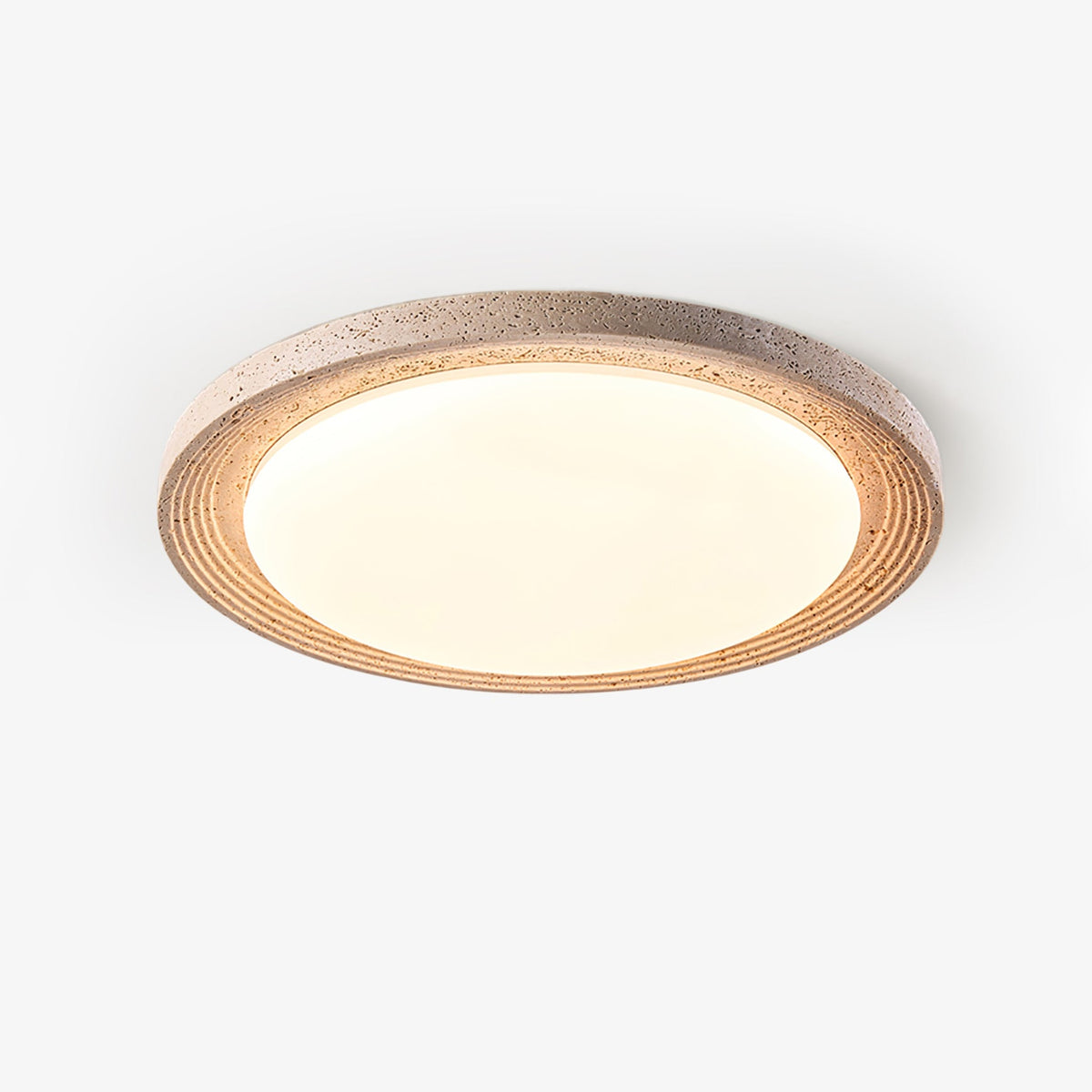 Soluna Travertine Ceiling Light - Tianguang Alabaster Lighting