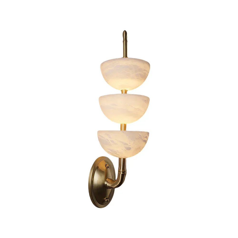 Triple Luxury Alabaster Wall Sconce - Tianguang Alabaster Lighting