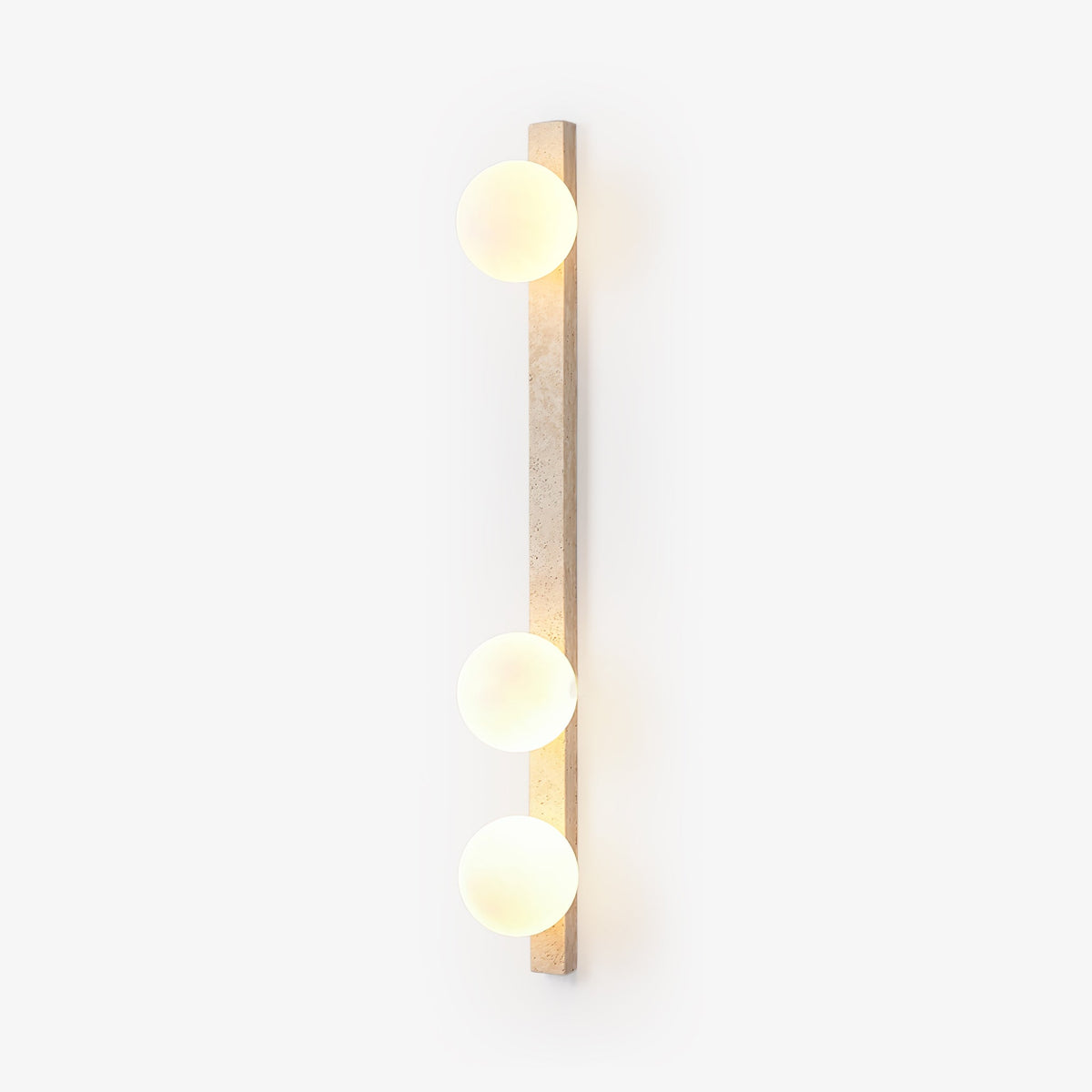 Vertical Travertine Wall Sconce - Tianguang Alabaster Lighting