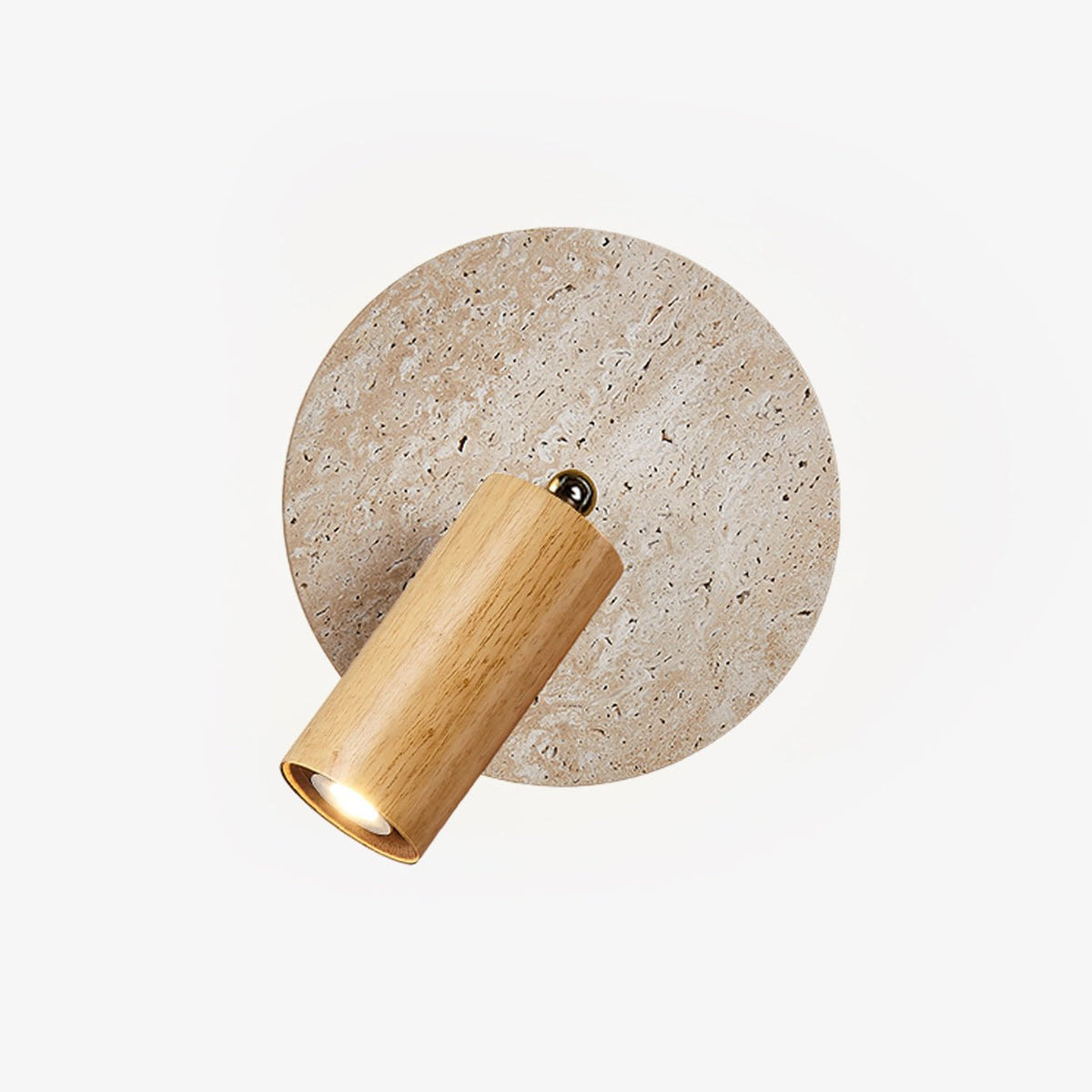 Axis Spot Travertine Sconce - Tianguang Alabaster Lighting